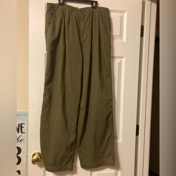 Free People Olive Green Women's Pants Size 8 - Picture 4 of 5